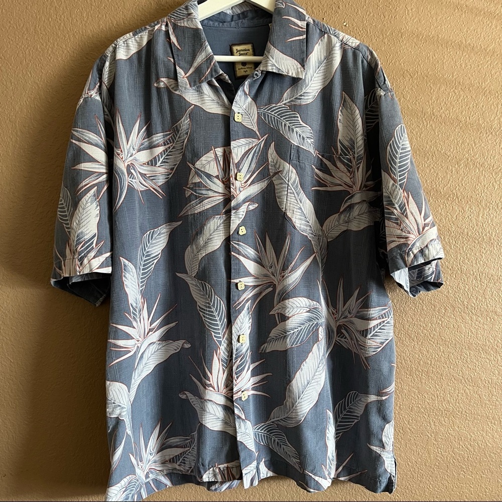 Jamaica Jaxx Men’s Floral Button Down Casual Shirt XXL